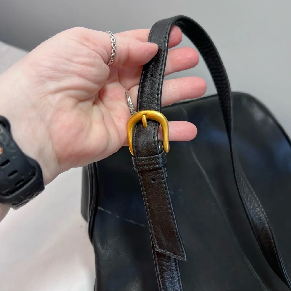 Giani Bernini black genuine leather hobo bag purse